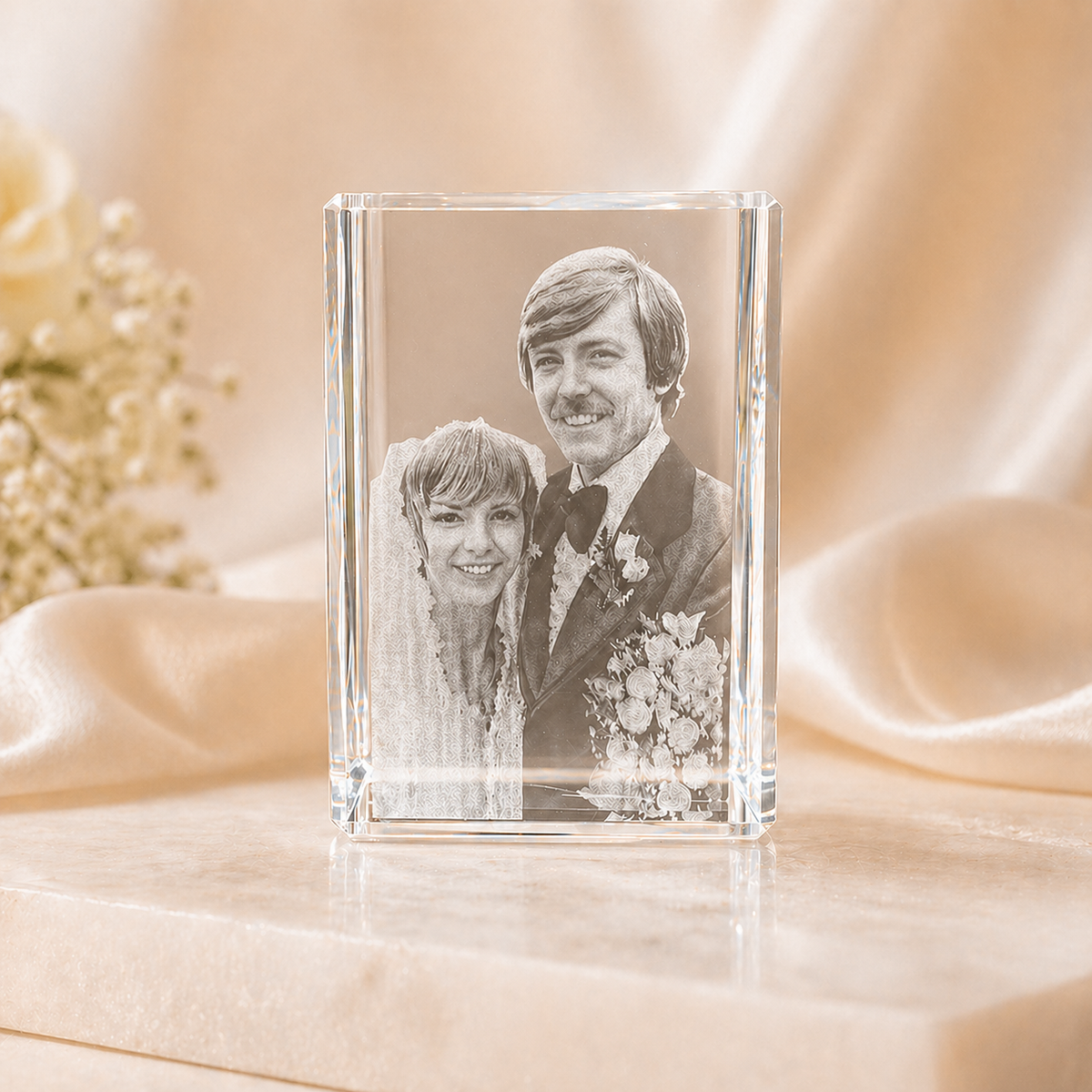 Custom 3D Portrait Crystal